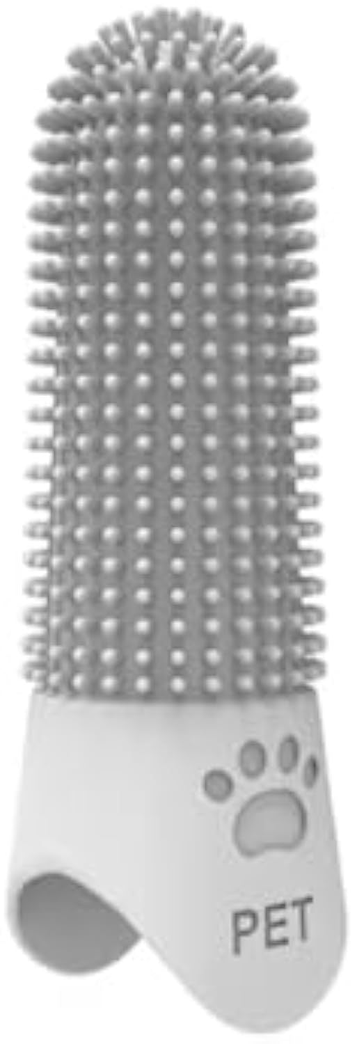 360 Angle Pet Finger Toothbrush For Small Medium, And Large Dogs Improve Oral Health And Freshen Breath