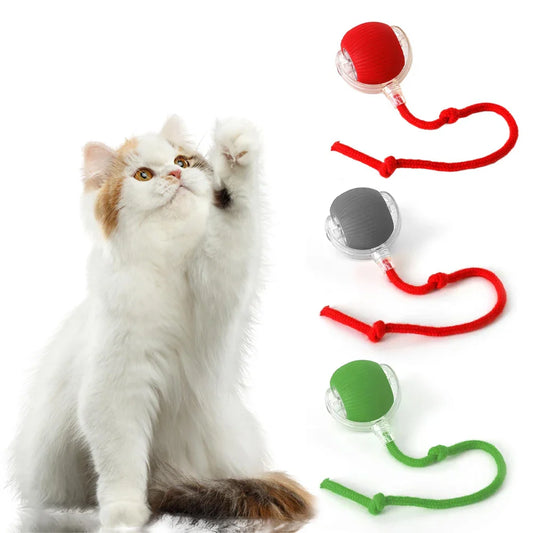 KTX-455763 Interactive Electric Cat Toy Ball with Speedy Tail Movement for Engaging Playtime