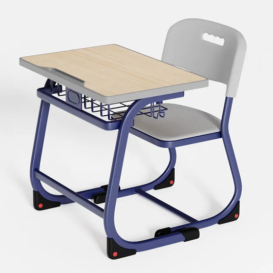 KTX-418003 Modern Steel Student Desk and Chair Set for Classroom and Home Office Use