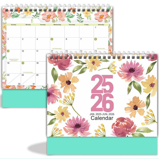 KTX-262227 2025 Custom Solid Daily Desk Calendar - Portable DIY Planner for Organising Notes and Schedules