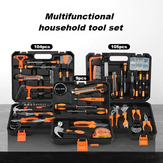 KTX-002131 105-Piece Multi-Function Tool Set with Protective Case for Home Use