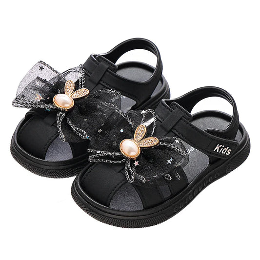 KTX-558547 OEM Beautiful Soft Rubber Baby Girls' Casual Shoes Hot Selling Cute Newborn Princess Shoes with Soft Breathable Bottom