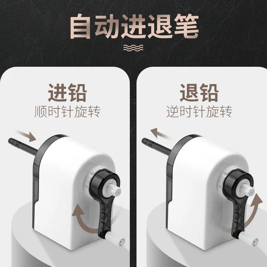 KTX-887123 Adjustable Tip Auto-Feed Pencil Sharpener for Home, School, and Office Use