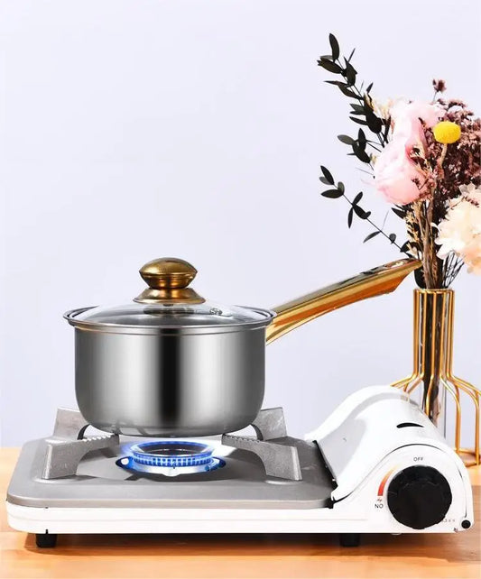 KTX-113619 Stainless Steel Nonstick Cookware Set with Casseroles - 12-Piece Kitchen Pot and Pan Set