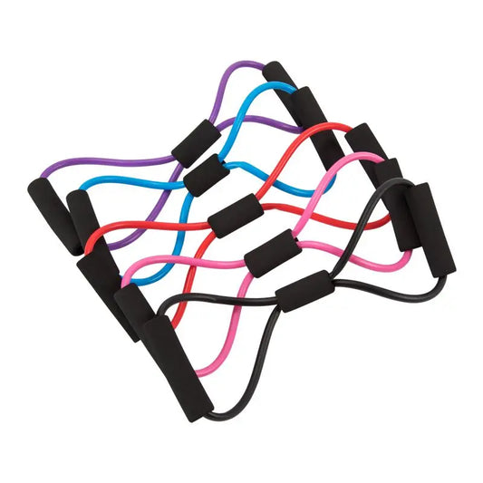 KTX-239251 8 Shape Resistance Band Set with Pilates Ring for Yoga and Fitness Training