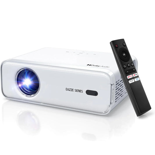 KTX-337043 1080P Mini Portable Projector with Auto Focus and Keystone Correction, Officially Licensed for Netflix