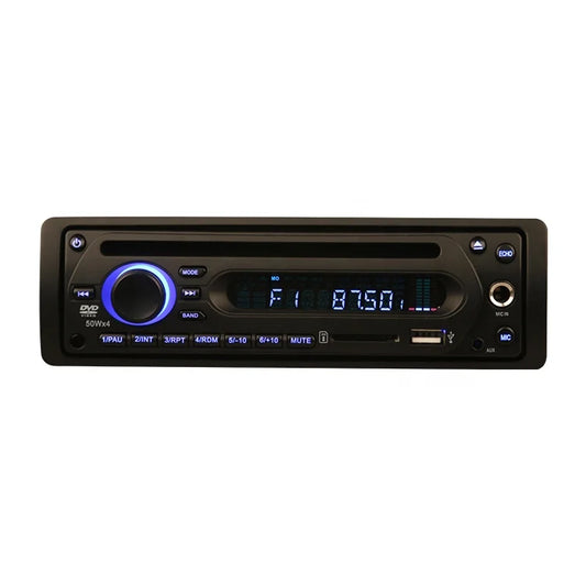 KTX-386771 Single Din DC12-24V Car Audio Amplifier with DVD, FM Radio, USB Ports, and Microphone Support