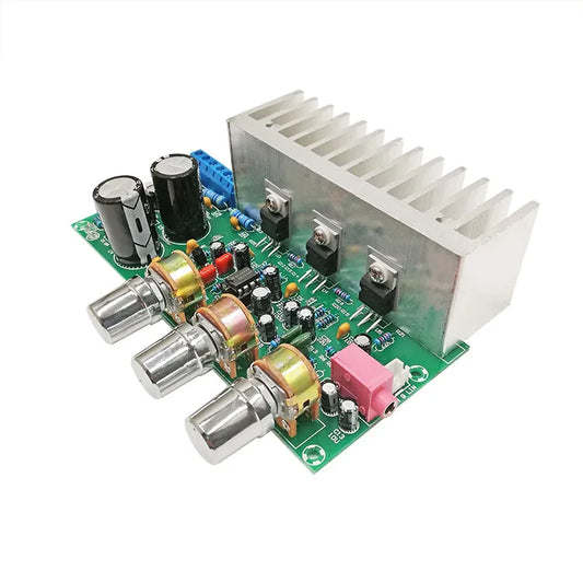 KTX-222419 3-Channel 2.1 Power Amplifier Board TDA2050/TDA2030A, 18W*2 + 32W Low-Noise Subwoofer Module