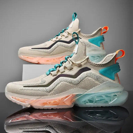 KTX-328019 JSYWD-286 Men's Casual Fashion Trend Sneakers with Crisp Breathable Mesh and Soft Soles