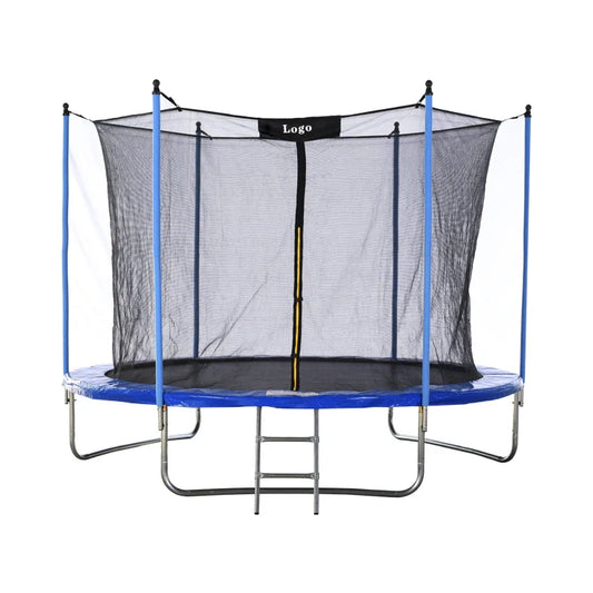 KTX-667539 Recreational Round Trampoline with Safety Net and Basketball Hoop for Outdoor Fitness - Available in 10FT and 12FT Sizes