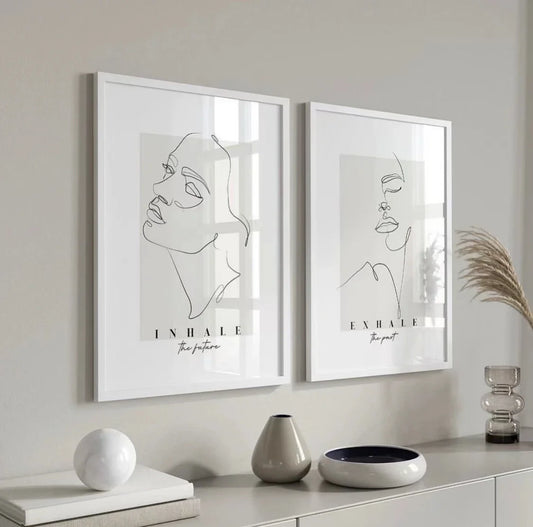 KTX-095827 Black Wooden Picture Frame Set for A4, A3, A2, and A1 Sizes