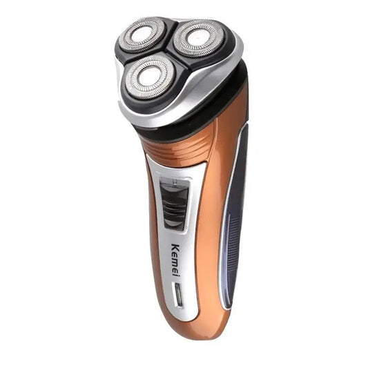 KTX-684947 Kemei KM-2801 Rechargeable Cordless Shaver for Men with 3 Rotating Blades