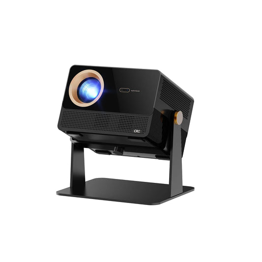 KTX-124115 Portable Home Theater Projector with 1200 Lumens Brightness, 1080P Resolution, Built-In Speakers, and Android 9 Smart TV Features