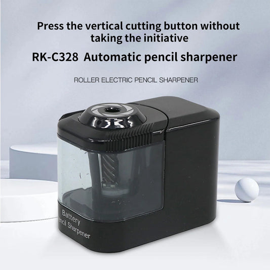 KTX-543635 Automatic Pencil Sharpener with Helical Steel Blade for Safe Use by Students, Artists, and Adults