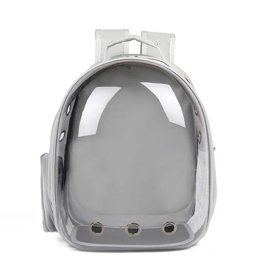 KTX-390227 Transparent Space Capsule Pet Carrier Backpack for Small Animals - Breathable and Portable for Outdoor Travel