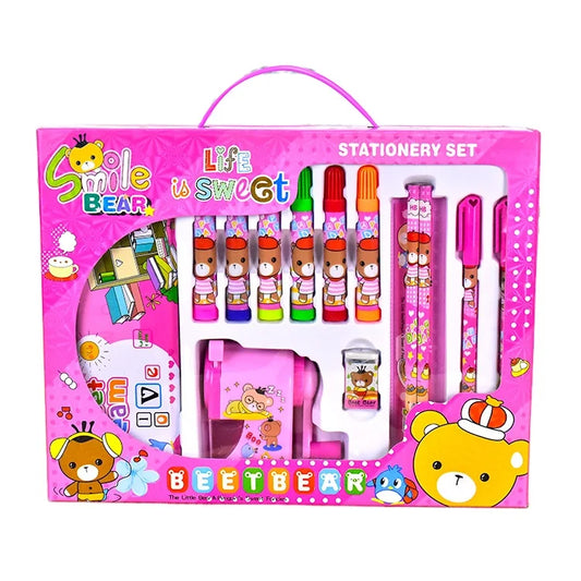 KTX-251859 14-Piece Back to School Stationery Set for Kids - Essential School Supplies and Gift Items