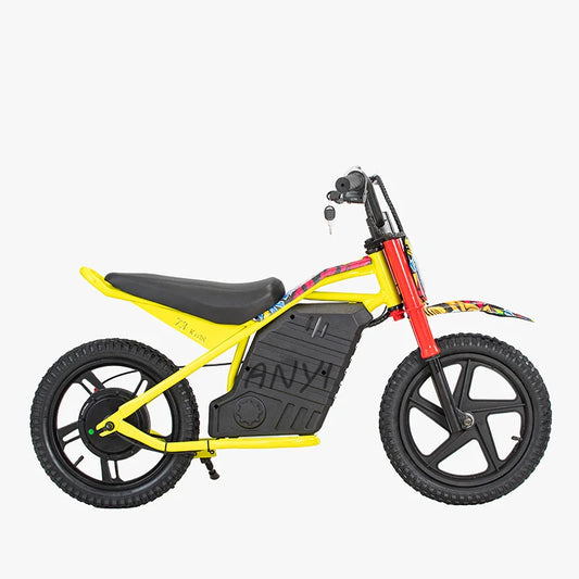 Kids Electric Cross Motorcycle - 24V 350W Mini Dirt Bike with 40km/h Max Speed, Rear Disc Brake