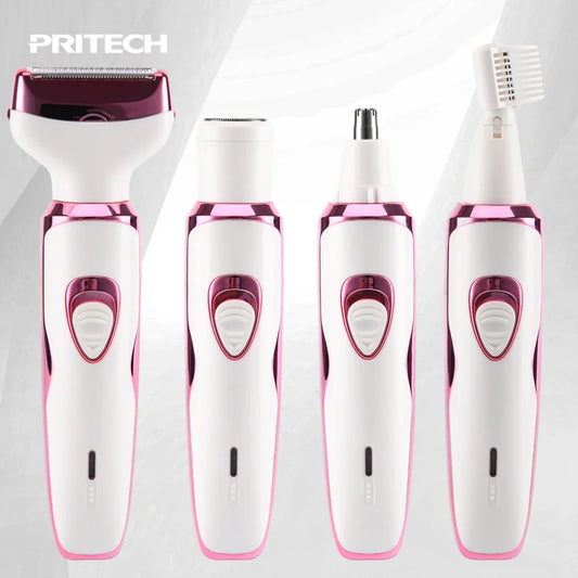 KTX-143699 4-in-1 Rechargeable Cordless Women's Body Hair Shaver and Bikini Trimmer