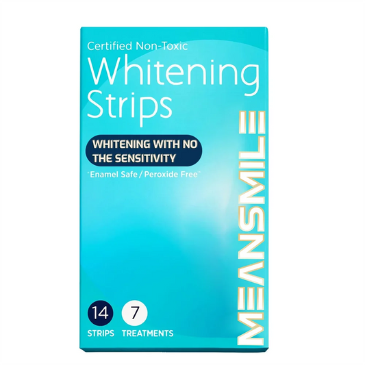 KTX-569683 Peroxide Free Teeth Whitening Strips - 7 Pouches for Effective Home Treatment