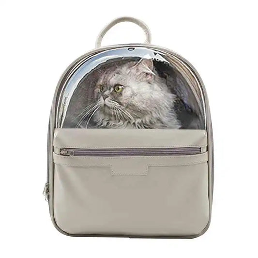 KTX-619603 Foldable Ventilated Cat Backpack Carrier for Travel, Hiking and Camping