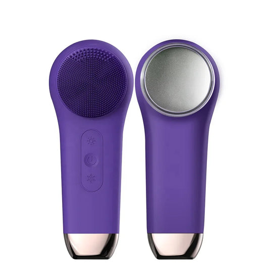 KTX-832979 Mini Electric Facial Cleansing Brush with Heat and Cooling Functions for Deep Cleaning
