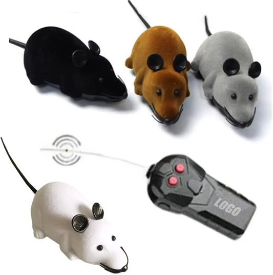 KTX-046739 Remote Control Electric Mouse Toy for Cats - Interactive Chasing Kitten Playtime