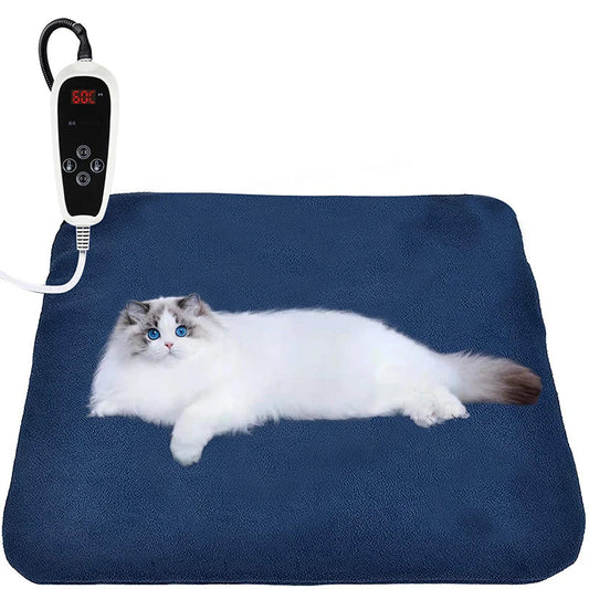 KTX-652371 Waterproof Anti-Bite Pet Heating Pad with Thermostat and Timer, Available in Multiple Sizes