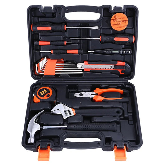 KTX-329811 19-Piece Professional Car Repair Tool Set for Home Users - Hand Screwdrivers and Socket Mechanics Tools