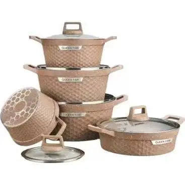 KTX-441299 10-Piece Non-Stick Cookware Set for Modern Kitchens