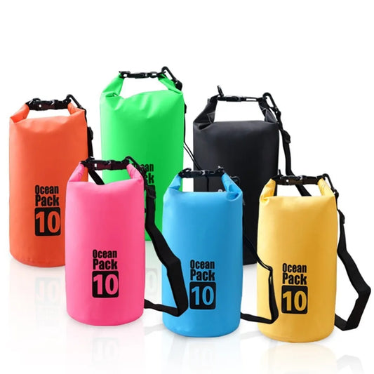 KTX-207635 Lightweight Waterproof PVC Outdoor Dry Bag - 20L Foldable Design for Sports and Hiking