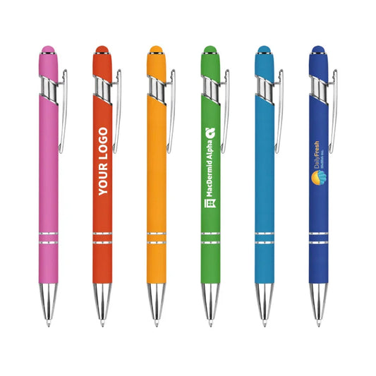 KTX-224851 Customisable Multi-Colour Ballpoint Pens with Plastic and Metal Design
