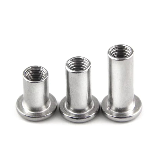 KTX-263123 Stainless Steel Hex Fasteners - Flat Head Socket Head Nuts with Barrel Connectors