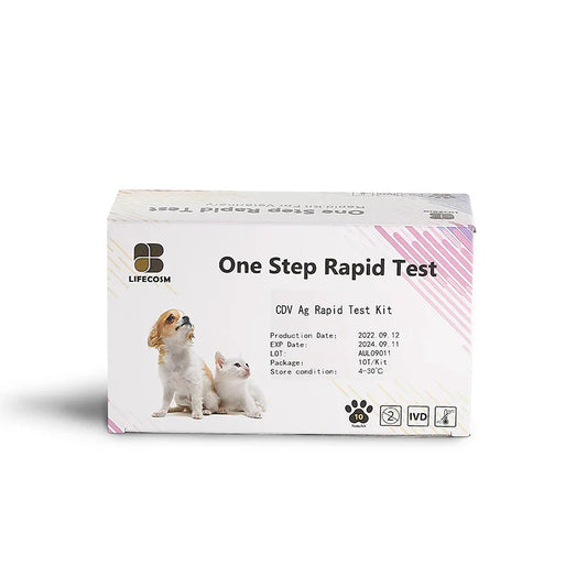 KTX-470419 Canine Distemper Virus Antigen Rapid Test Kit - 10 Devices for Accurate Detection