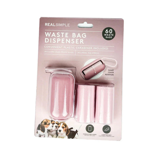 KTX-584531 Biodegradable Dog Poop Waste Bags with Holder Dispenser in Assorted Colors
