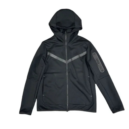 KTX-981075 Men's Plus Size Sports Hoodie Long Sleeved Zippered Jacket Thick Trench Coat for Winter Clothing Men's Coats