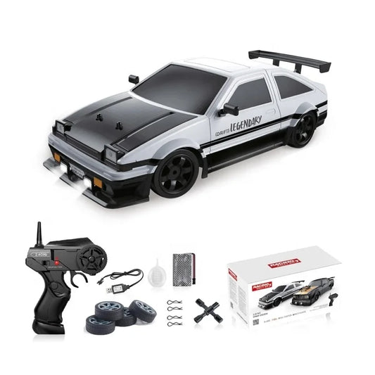 KTX-043219 1/16 Scale 2.4GHz 4WD Remote Control Drift Car with LED Lights and Drift Tires