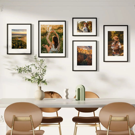 KTX-997523 Customisable A4 Wooden Photo Frame for Desktop and Wall Mounting in Various Sizes