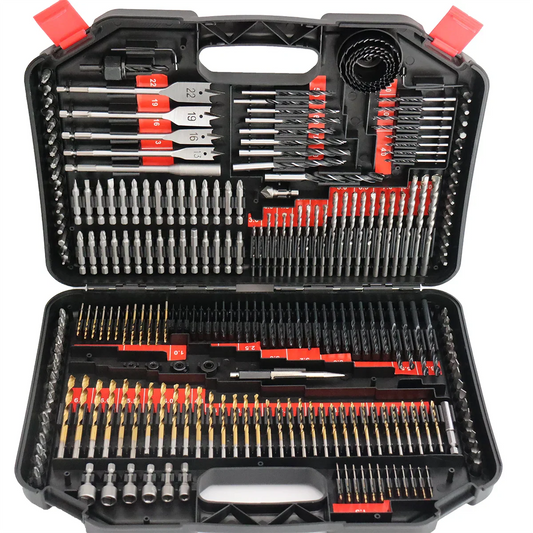 KTX-674451 Multifunctional Drill Bit Set with 246 Pieces for Wood, Metal, and Concrete Applications