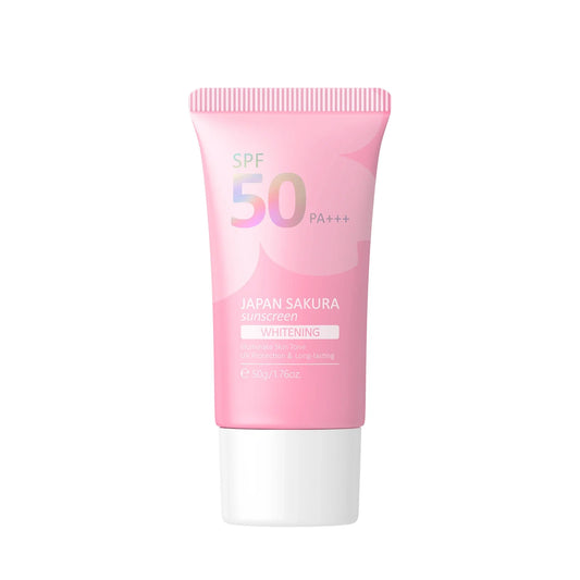 KTX-948243 Sakura Waterproof Sunscreen Face Cream for UV Protection and Brightening Skin Care - 50g