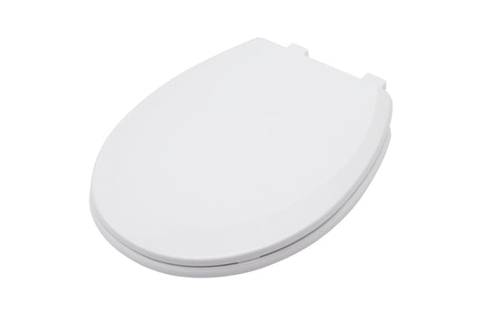 KTX-096979 Soft Closing Round PP Toilet Seat Cover - Modern Plastic Closed Front Design