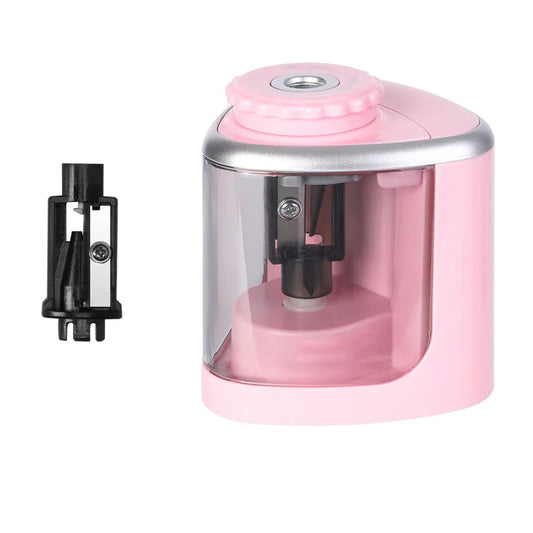 KTX-657747 Detachable Electric Pencil Sharpener for School and Office, Automatic or Manual with Battery, Compact Design