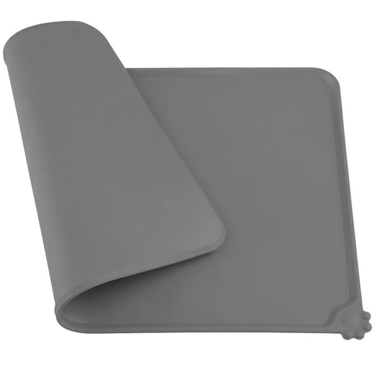 KTX-078355 Non-Slip Waterproof Silicone Pet Feeding Mat with High Lips for Dogs and Cats