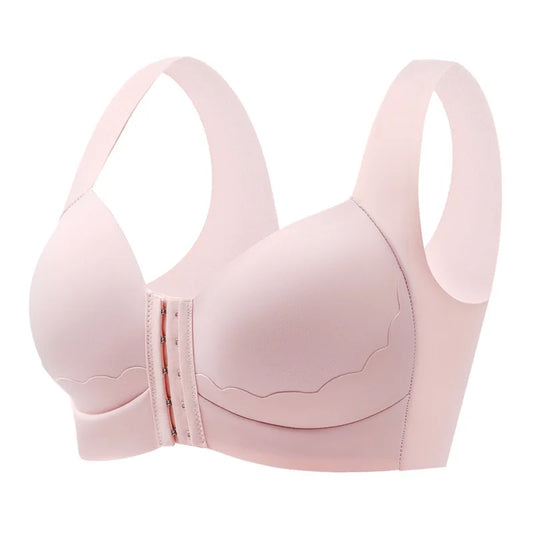 KTX-378899 High Quality Plus Size Seamless Bra Front Buckle No Underwire Bra Push up Wire Free Bra for Women