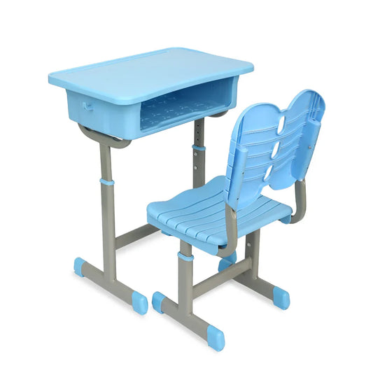 KTX-106131 Modern Metal School Desk and Chair Set for Classroom Use