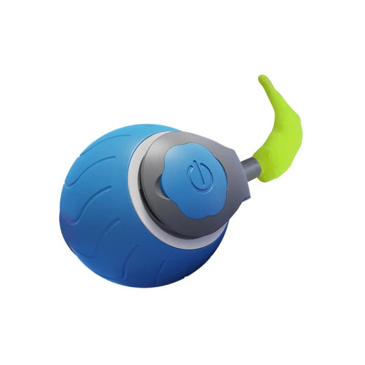 KTX-784595 Interactive Electric Cat Toy Ball with Plush Tail - Smart Charging Pet Toy for Indoor Cats