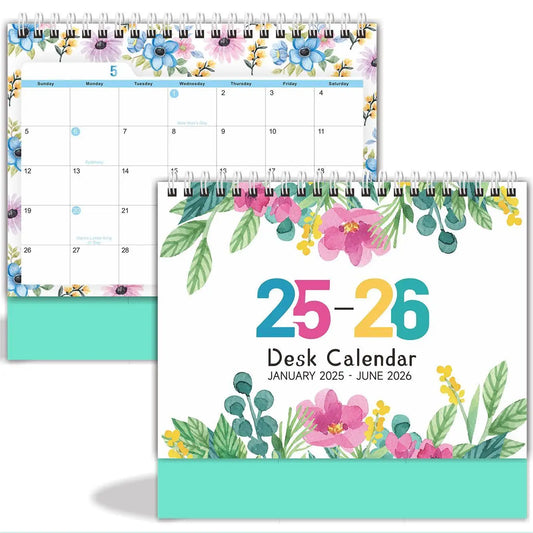 KTX-262227 2025 Custom Solid Daily Desk Calendar - Portable DIY Planner for Organising Notes and Schedules