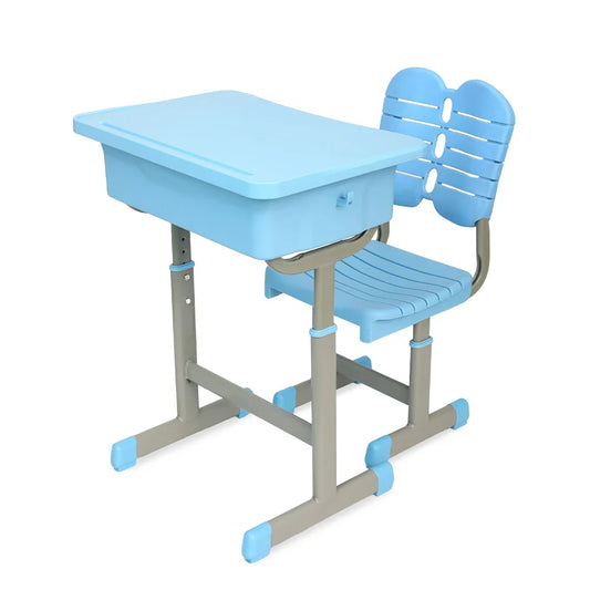 KTX-106131 Modern Metal School Desk and Chair Set for Classroom Use