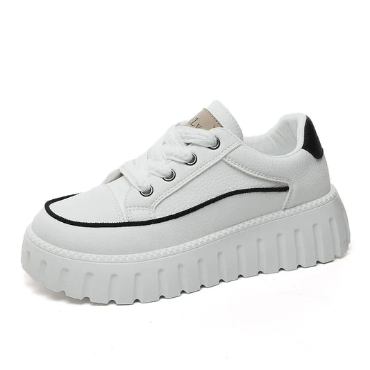 KTX-605971 XQ5858 New Women's Loafers Solid Color Sports Casual Shoes for Summer Breathable Increase Thick Sole Versatile Board Shoes for