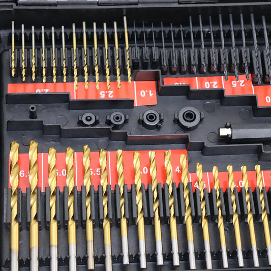 KTX-674451 Multifunctional Drill Bit Set with 246 Pieces for Wood, Metal, and Concrete Applications