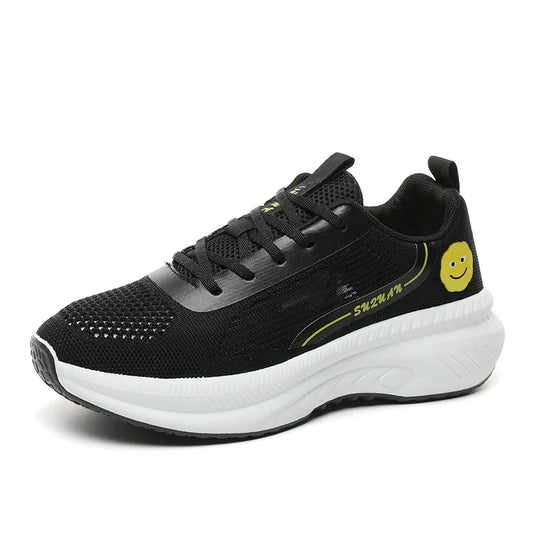 KTX-950611 K2510 New Women's Shoes Trendy Mesh Shoes Breathable Thick Sole Increase Versatile Mesh Sports Shoes for Students